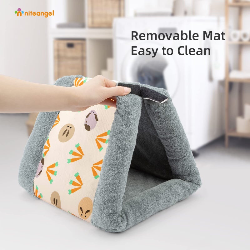Niteangel Foldable Guinea Pig Tent Bed & Warm Tunnel for Rabbit Ferret Chinchilla Bunny Rats or Other Small Animals - Image 4